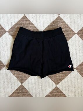Champion Black Women’s Athletic Shorts with Logo